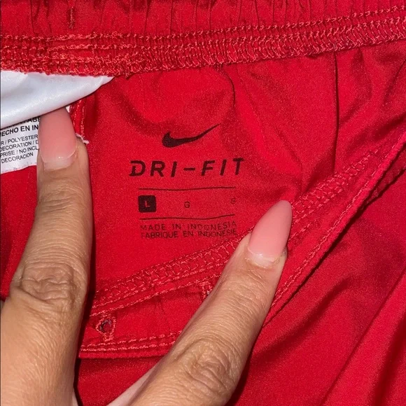 Nike Women's Red Athletic Shorts - Picture 4 of 7